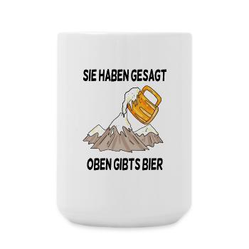 Berg Berge - Große Tasse 440 ml - Weiß - Vorne