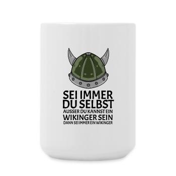 Wikinger Spruch - Große Tasse 440 ml - Weiß - Vorne
