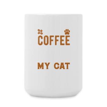 Funny Coffee Quote For Coffee Lovers I Like Coffee - Large Mug 440 ml - white - Front