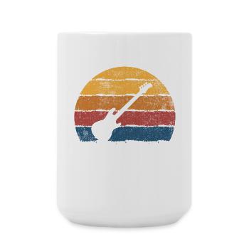 Gitarre Gitarrist - Große Tasse 440 ml - Weiß - Vorne