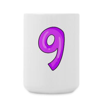 Numéro 9 - Grande tasse 440 ml - blanc - Devant