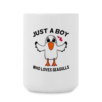 Möwe - Große Tasse 440 ml - Weiß - Vorne
