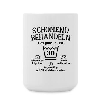 Schonend Behandeln Männer Geschenk 30. Geburtstag - Große Tasse 440 ml - Weiß - Vorne