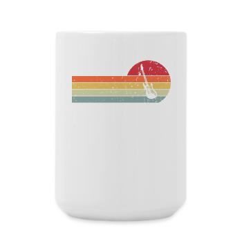 Guitare - Grande tasse 440 ml - blanc - Devant