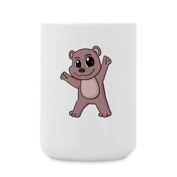 Bär - Große Tasse 440 ml - Weiß - Vorne