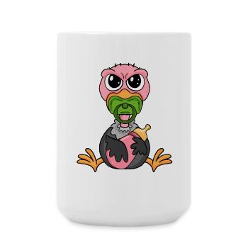Baby Vulture - Large Mug 440 ml - white - Front