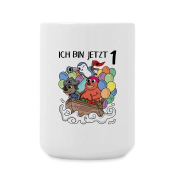 1. Geburtstag - 1 Jahr alt - Ich bin 1 - Große Tasse 440 ml - Weiß - Vorne