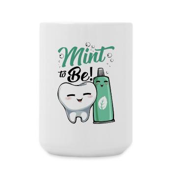 Dessin animé Mint Tooth Joy - Grande tasse 440 ml - blanc - Devant