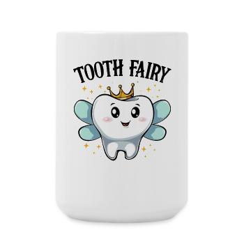 Royal Tooth with Wings Tooth Fairy - Large Mug 440 ml - white - Front