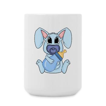 Bébé Garçon Lapin - Grande tasse 440 ml - blanc - Devant