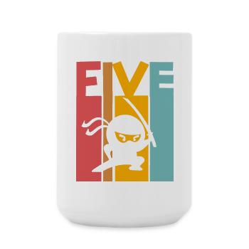 Ninja 5ème anniversaire Enfants - Grande tasse 440 ml - blanc - Devant