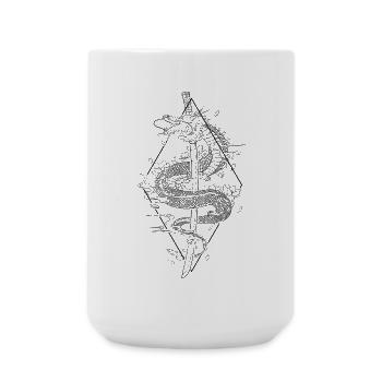 Kanji Sword Japanese Dragon Katana Japanese - Large Mug 440 ml - white - Front
