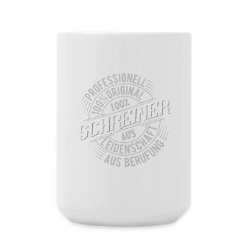 Schreiner - Große Tasse 440 ml - Weiß - Vorne