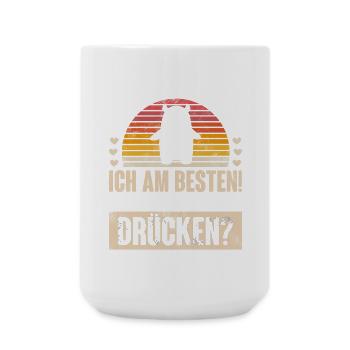 Bär Umarmung Lustig - Große Tasse 440 ml - Weiß - Vorne