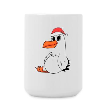 Noël mouette - Grande tasse 440 ml - blanc - Devant