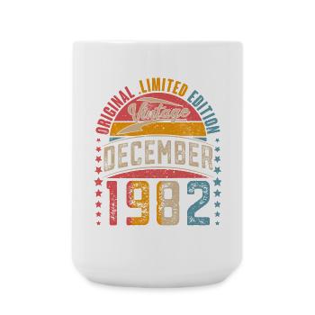 1982 Décembre Millésime 40e anniversaire Millésime - Grande tasse 440 ml - blanc - Devant
