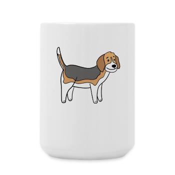 Beagle - Grande tasse 440 ml - blanc - Devant