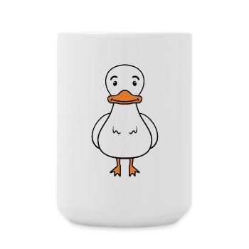 Canard - Grande tasse 440 ml - blanc - Devant