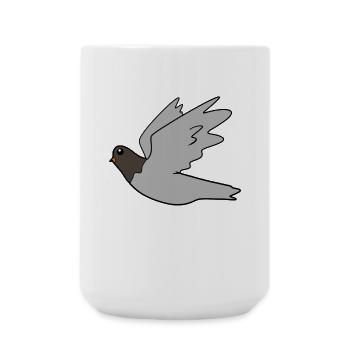 Colombe - Grande tasse 440 ml - blanc - Devant
