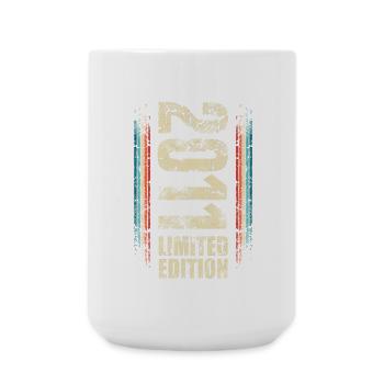 2011 Année de naissance Année de construction Naissance Anniversaire - Grande tasse 440 ml - blanc - Devant