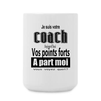 coach vos points fort - Grande tasse 440 ml - blanc - Devant
