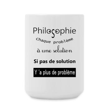 My philosophie - Grande tasse 440 ml - blanc - Devant