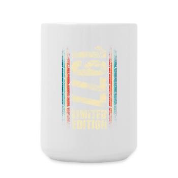 1977 Année de naissance Année de construction Naissance Anniversaire - Grande tasse 440 ml - blanc - Devant