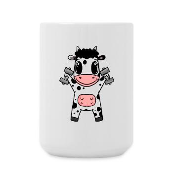 Cow Fitness Motivation Gym Cadeau - Grande tasse 440 ml - blanc - Devant
