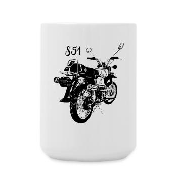 S51 - Große Tasse 440 ml - Weiß - Vorne