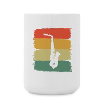 Saxophone - Large Mug 440 ml - white - Front