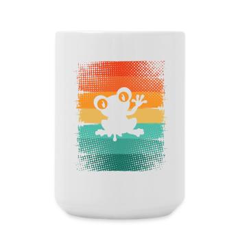 Frosch - Große Tasse 440 ml - Weiß - Vorne