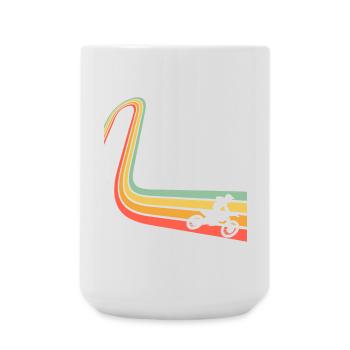 Motocross - Large Mug 440 ml - white - Front