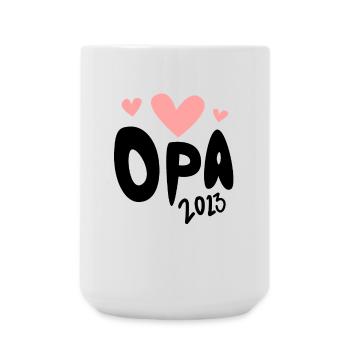 Opa 2023 - Opa werden - Bald Opa - Große Tasse 440 ml - Weiß - Vorne