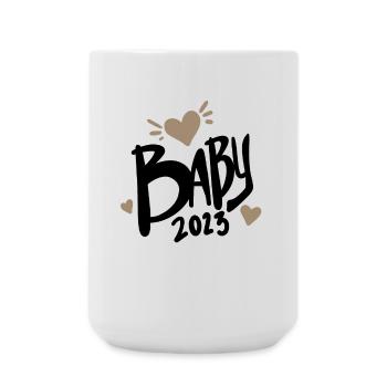 Bébé 2023 - Nouveau-né 2023 Cadeau bébé - Grande tasse 440 ml - blanc - Devant