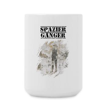 Spaziergänger - Große Tasse 440 ml - Weiß - Vorne