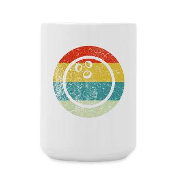 Retro Vintage Bowling - Große Tasse 440 ml - Weiß - Vorne