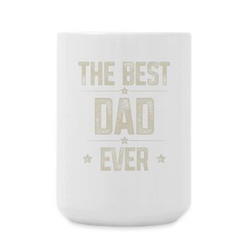 Papa Vater Bester Papa - Große Tasse 440 ml - Weiß - Vorne