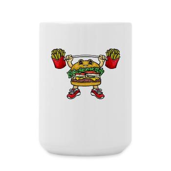 Hamburger Pommes - Große Tasse 440 ml - Weiß - Vorne