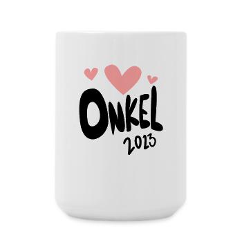 Onkel 2023 - Onkel werden - Große Tasse 440 ml - Weiß - Vorne