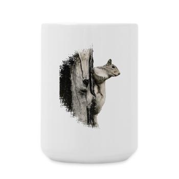 Eichhörnchen - Große Tasse 440 ml - Weiß - Vorne