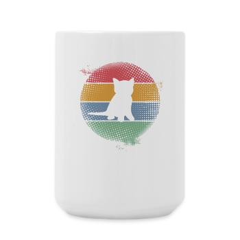 Chat - Grande tasse 440 ml - blanc - Devant