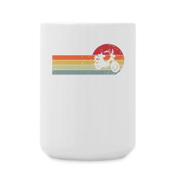 Mofa Retro Vintage - Große Tasse 440 ml - Weiß - Vorne