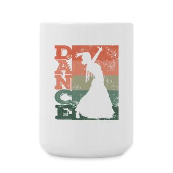 Flamenco Dancer Dance Flamenco Dress - Large Mug 440 ml - white - Front