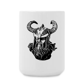 Odin Wikinger - Große Tasse 440 ml - Weiß - Vorne