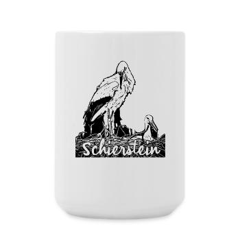 Storchennest - Wiesbaden - Schierstein - Große Tasse 440 ml - Weiß - Vorne