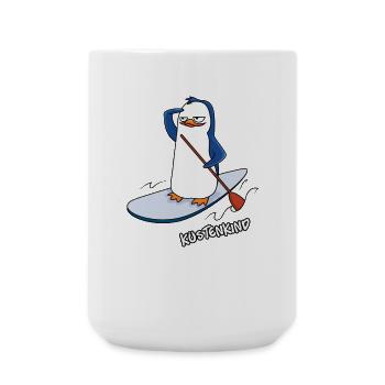 Küstenkind Pinguin - Große Tasse 440 ml - Weiß - Vorne