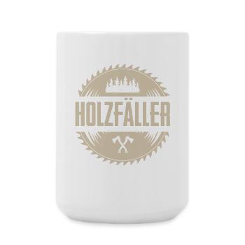 Holzfäller - Große Tasse 440 ml - Weiß - Vorne
