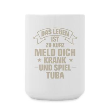 Tuba - Große Tasse 440 ml - Weiß - Vorne
