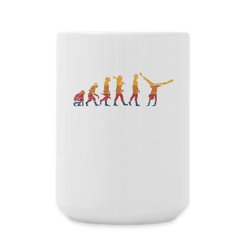 Turner Radschlag Gymnastik - Große Tasse 440 ml - Weiß - Vorne