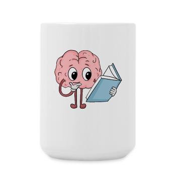 Lecture cérébrale - Grande tasse 440 ml - blanc - Devant